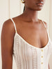 Guayabera knitted mini dress