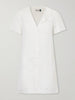 Zayanna broderie anglaise linen-blend mini dress