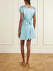 Junia lace-trimmed silk-satin mini dress