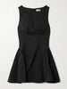 Gwen paneled cotton-blend poplin mini dress