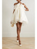 Lottie strapless appliquéd silk-organza mini dress