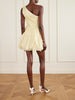 Nisha one-shoulder tiered satin mini dress