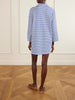 Striped cotton-jersey mini dress