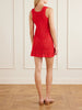 Poolside scalloped crocheted organic-cotton mini dress