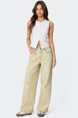 Low Rise Vintage Washed Baggy Jeans