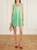 Dégradé crinkled cotton-blend mini dress