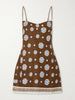 Lucca printed linen mini dress