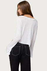 Catalena Long Sleeve Sheer Top