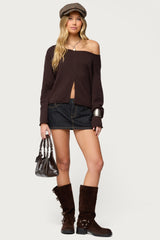 Moyra Off Shoulder Knit Top