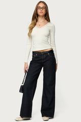 Morah Lacey Polka Dot Top