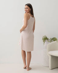 3-Piece Maternity Hospital Pack - Nightie/Robe/Baby Wrap in Pink