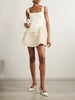 Ballerina embellished ruffled taffeta mini dress