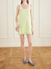 Jacquard-knit cotton mini dress