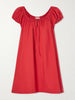 Marblau gathered cotton-poplin mini dress