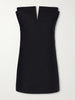 Vareuse draped scuba mini dress