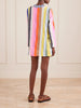 Raey striped cotton-blend mini dress