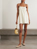 Edge striped organic cotton mini dress
