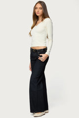 Morah Lacey Polka Dot Top