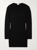 Wool-blend mini dress