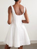 Wells pleated cotton-blend poplin mini dress