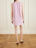 Sack wool and silk-blend cady mini dress