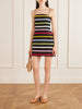 Roma striped linen mini dress