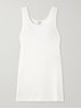 Cotton-blend mini dress