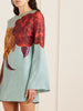 Supremes printed silk-twill mini dress