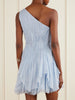 Nisha one-shoulder organza mini dress
