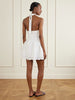 Grazia gathered linen mini dress