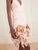 Pajaritos y Rosas ruffled cotton mini dress