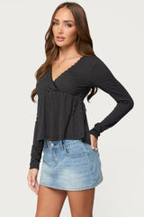 Kenzie Long Sleeve Babydoll Top