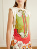 Lela printed ruched mini dress