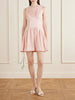 Medea gathered linen-blend mini dress