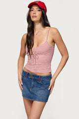 Tova Striped Scoop Tank Top