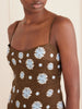 Lucca printed linen mini dress