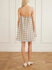Checked seersucker mini dress
