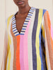 Raey striped cotton-blend mini dress
