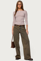 Avigyle Striped Boat Neck Top