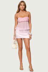 Vella Sequin Sheer Chiffon Top