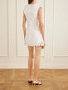 Klara ruched broderie anglaise cotton mini dress