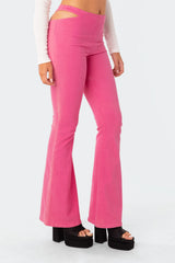Kira Cut-Out Flared Jeans