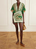 Inundada De Color printed cotton-voile mini dress