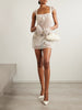 Cora embellished tulle mini dress
