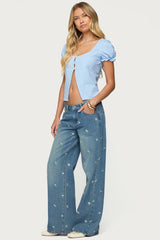Dorothea Split Front Top