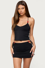 Maree Bead V Neck Top