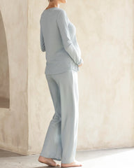 Amira 2-piece Maternity Sleepwear Set in Sea Mist