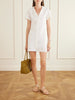 Zayanna broderie anglaise linen-blend mini dress