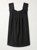 Almadia crochet-trimmed ramie mini dress