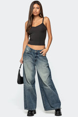Aspyn V Neck Ribbed Tank Top